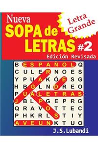 Nueva SOPA de LETRAS #2 (Letra Grande)