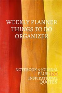 Weekly Planner Things To Do Organizer