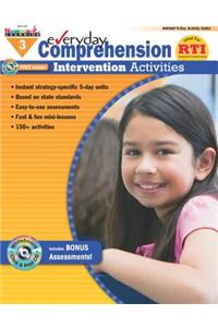 Everyday Comprehension Intervention Activities Grade 3 New! [With CDROM]