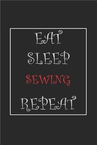 Eat Sleep Sewing Repeat Journal Gift