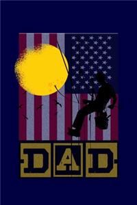 American Flag Dad Lineman Electric Cable