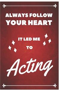 Acting Notebook Red Cover