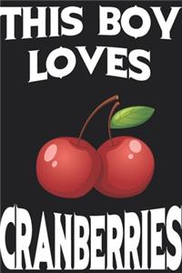 This Boy Loves Cranberries Notebook