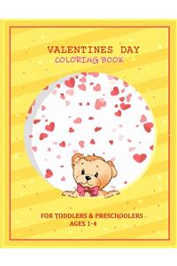 Valentines Day Color Book for Toddlers & Preschoolers Ages 1-4