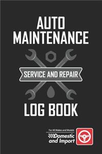 Auto Maintenance Service And Repaip Log Book