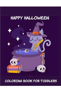 Happy Halloween Coloring Book for Toddlers