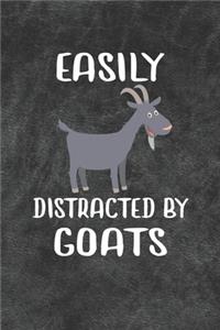 Easily Distracted By Goats Notebook Journal