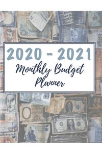 2020-2021 Monthly Budget Planner