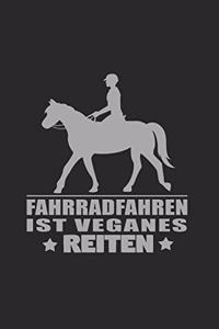 Fahrradfahren ist veganes reiten