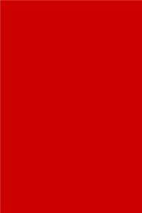 2020 Weekly Planner Red Color Simple Plain Red 134 Pages