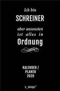 Kalender 2020 für Schreiner