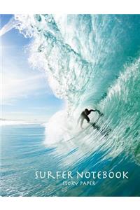 Surfer Notebook Story Paper