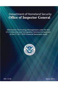 It Mgt Letter for the Uscis Component of the Fy 2011 Dhs Fin Statement Audit _report_