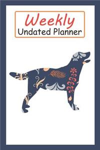 Weekly Undated Planner