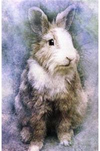 Journal Notebook For Animal Lovers Watercolor Rabbit