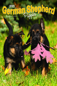 German Shepherd Puppies 2023 Square Calendar