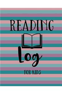 Reading Log For Kids