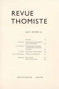 Revue Thomiste - 3/2011