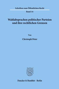 Wahlabsprachen Politischer Parteien Und Ihre Rechtlichen Grenzen