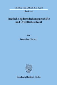 Staatliche Bedarfsdeckungsgeschafte Und Offentliches Recht