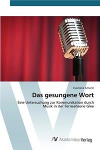 gesungene Wort