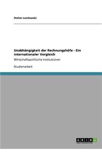 Unabhängigkeit der Rechnungshöfe - Ein internationaler Vergleich