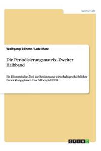 Periodisierungsmatrix. Zweiter Halbband