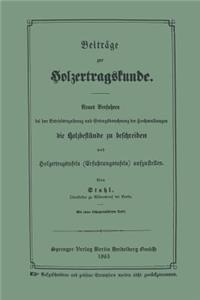 Beiträge zur Holzertragskunde