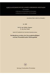 Die Beziehung zwischen der Garnungleichmäßigkeit und dem Warenbild textiler Flächengebilde