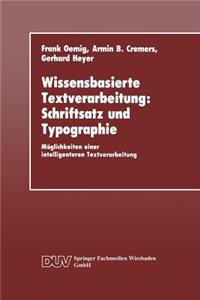 Wissensbasierte Textverarbeitung: Schriftsatz und Typographie