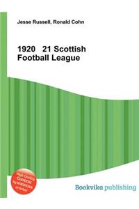 1920 21 Scottish Football League