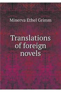 Translations of Foreign Novels