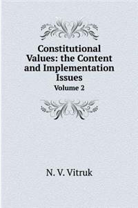 Constitutional Values