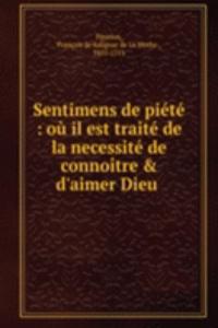 Sentimens de piete