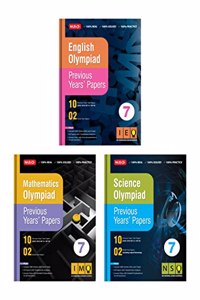 MTG Olympiad Previous Years Papers with Mock Test Papers Class 7 - SOF IMO, NSO, IEO Olympiad Books For 2023-24 Exam (Set of 3 Books) | Sample OMR Sheet with Chapterwise Analysis