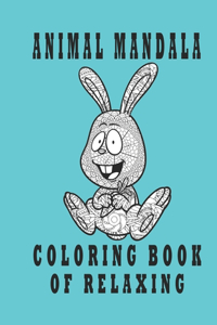 animal mandala coloring book of Relaxing