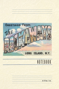Vintage Lined Notebook Greetings from the Rockaways, New York