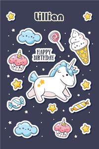 Happy Birthday Lillian (100 Cute Cartoon Decorations)