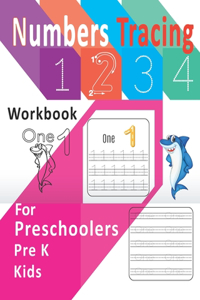Numbers Tracing 1234 Workbook for Preschoolers Pre K Kindergarten Kids