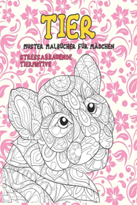 Muster Malbücher für Mädchen - Stressabbauende Tiermotive - Tier