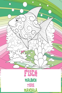 Malbuch - Mandala - Tiere - Fisch