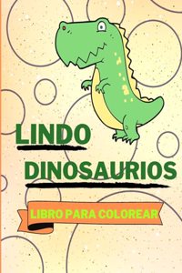 Libro Para Colorear de Lindos Dinosaurios