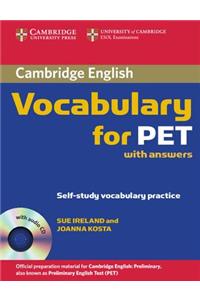Cambridge Vocabulary for PET Student Book with Answers and Audio CD