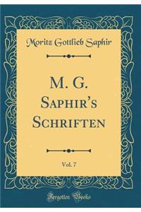 M. G. Saphir's Schriften, Vol. 7 (Classic Reprint)