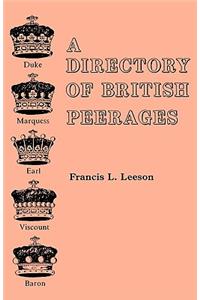 Directory of British Peerages