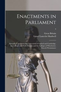 Enactments in Parliament