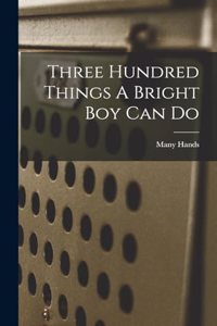 Three Hundred Things A Bright Boy Can Do