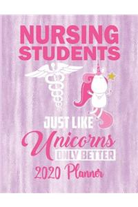 Nursing Students Just Like Unicorns Only Better 2020 Planner
