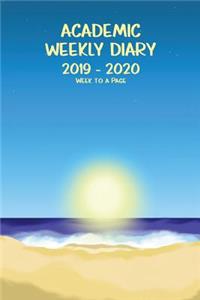 Academic Weekly Diary 2019 - 2020 Week to a Page