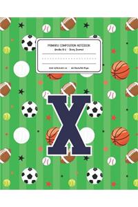 Primary Composition Notebook Grades K-2 Story Journal X